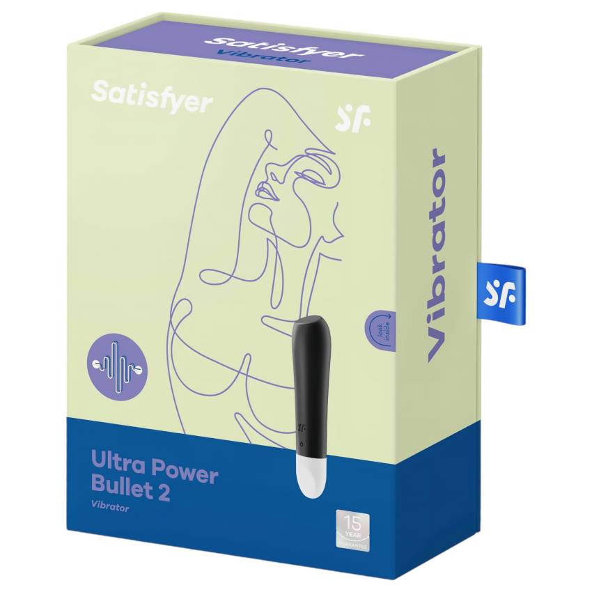 Satisfyer Ultra Power Bullet 2 - vízálló vibrátor (fekete) - Image 6