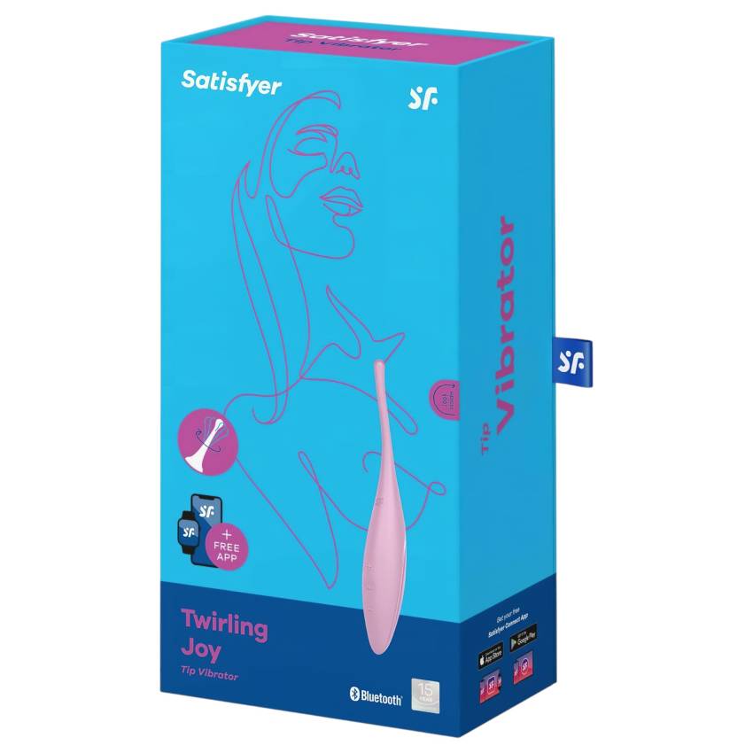 Satisfyer Twirling Joy - okos vízálló csikló vibrátor (pink) - Image 6