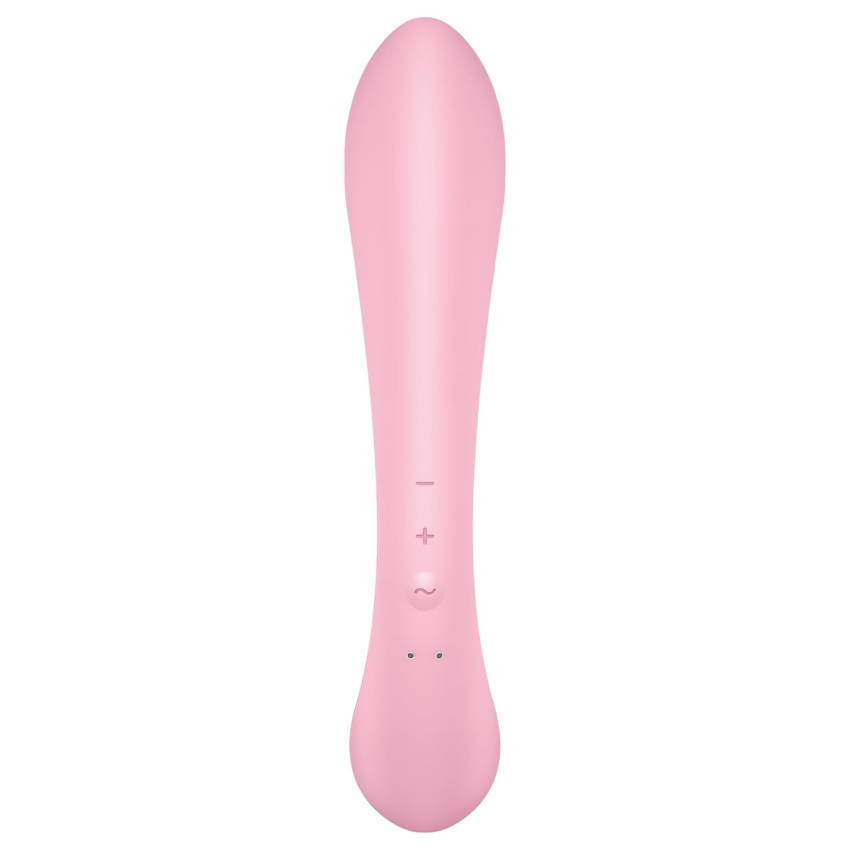 Satisfyer Triple Oh - akkus, csiklókaros vibrátor (pink) - Image 3