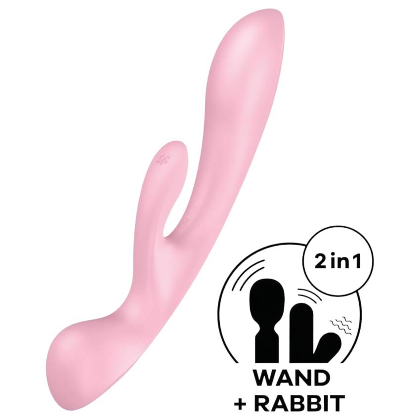 Satisfyer Triple Oh - akkus, csiklókaros vibrátor (pink) - Image 7