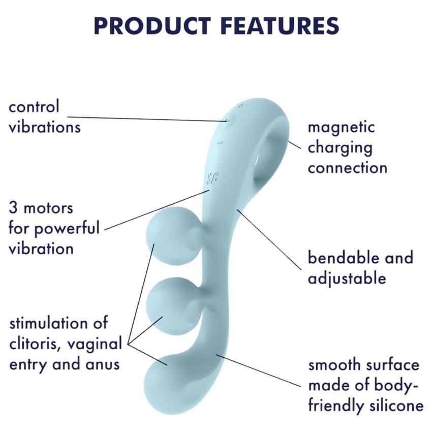 Satisfyer Tri Ball 2 - multifunkciós vibrátor (menta) - Image 10