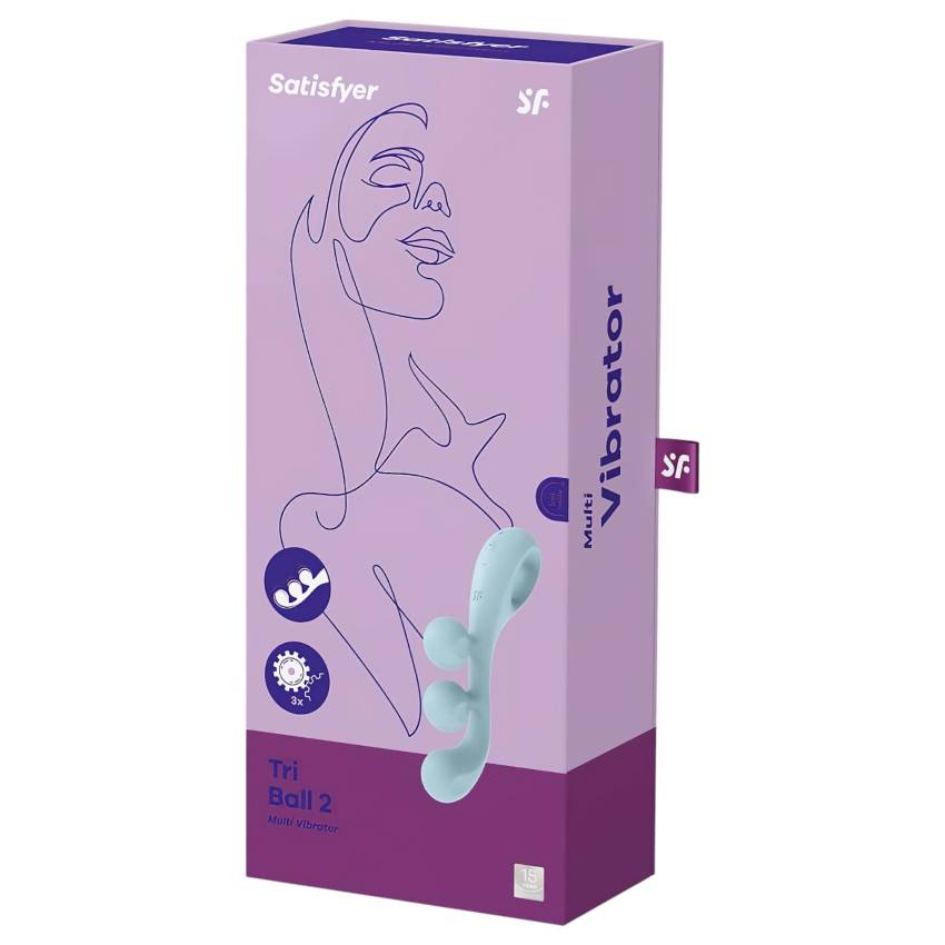 Satisfyer Tri Ball 2 - multifunkciós vibrátor (menta) - Image 8