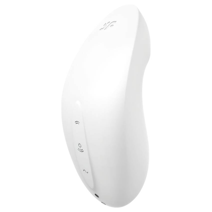 Satisfyer Vulva Lover 2 - léghullámos csikló vibrátor (fehér) - Image 5