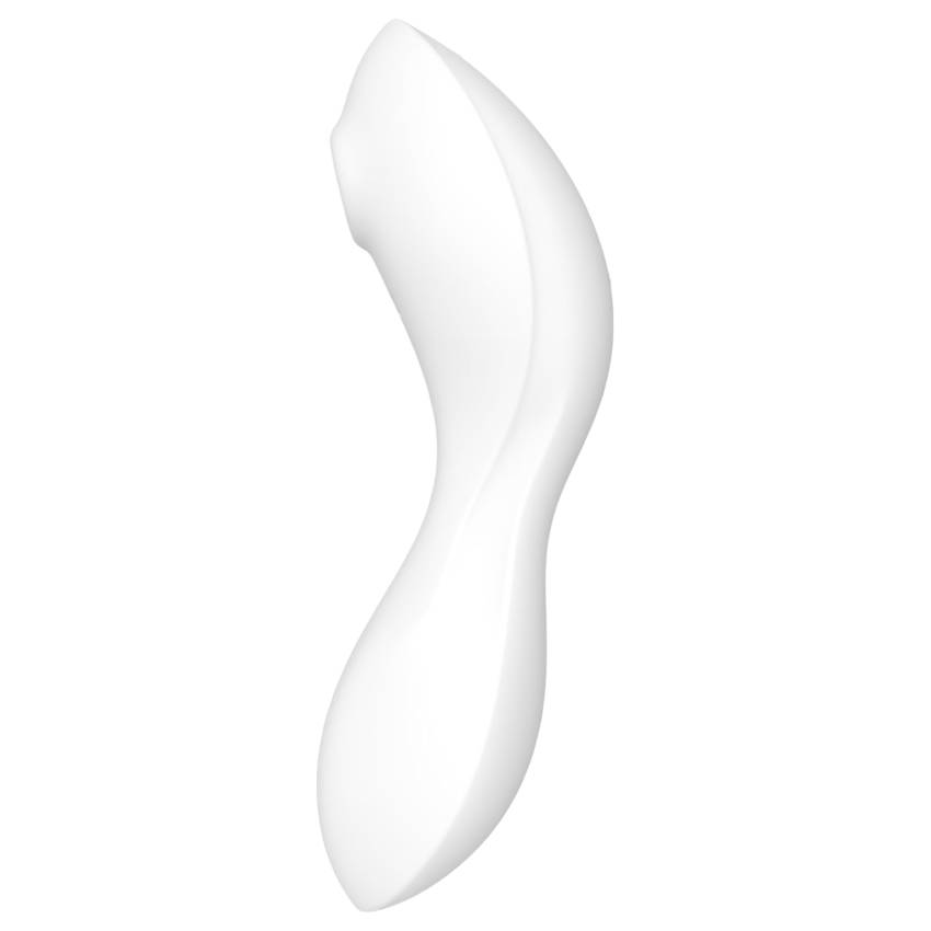 Satisfyer Curvy Trinity 5+ - okos 2in1 vibrátor (fehér) - Image 2