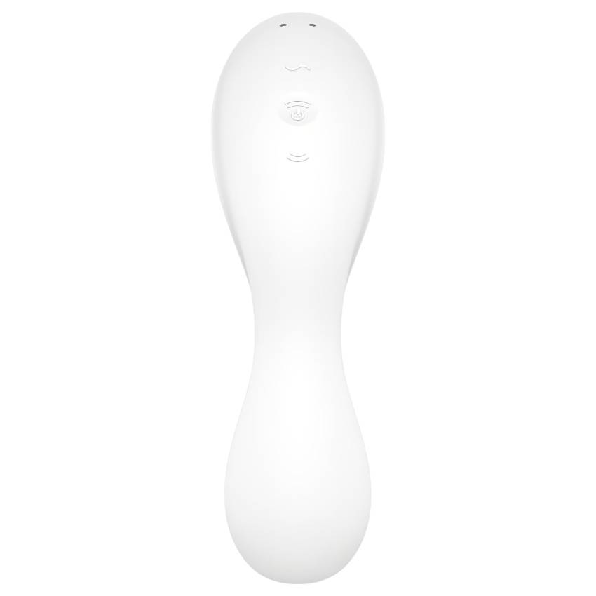 Satisfyer Curvy Trinity 5+ - okos 2in1 vibrátor (fehér) - Image 3