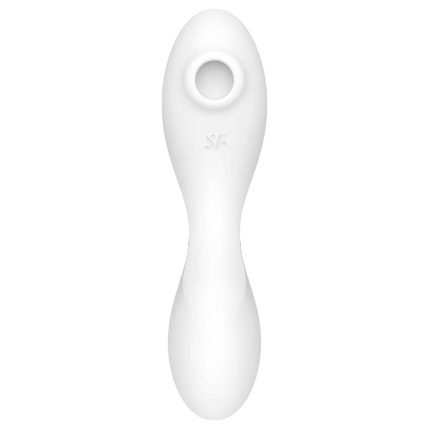 Satisfyer Curvy Trinity 5+ - okos 2in1 vibrátor (fehér) - Image 5