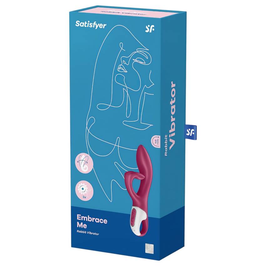 Satisfyer Embrace Me - akkus, csiklókaros vibrátor (piros) - Image 6