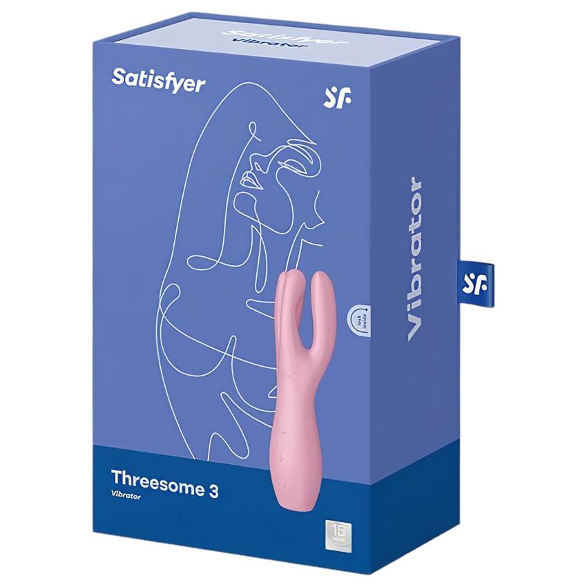 Satisfyer Threesome 3 - akkus csikló vibrátor (pink) - Image 4