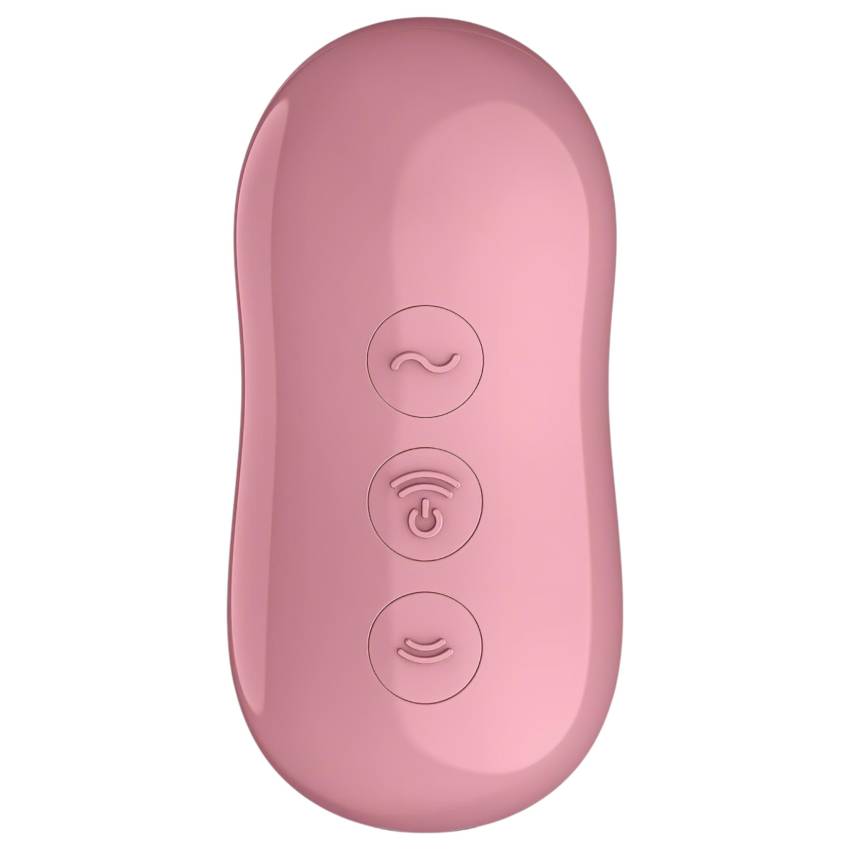 Satisfyer Cotton Candy - léghullámos csikló vibrátor (korall) - Image 3
