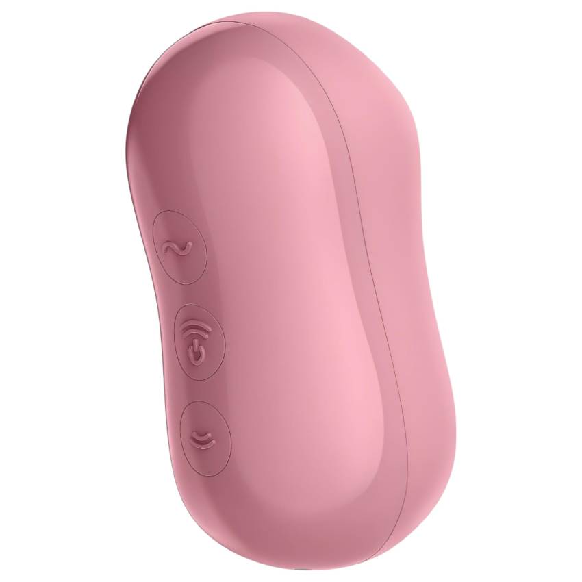 Satisfyer Cotton Candy - léghullámos csikló vibrátor (korall) - Image 4