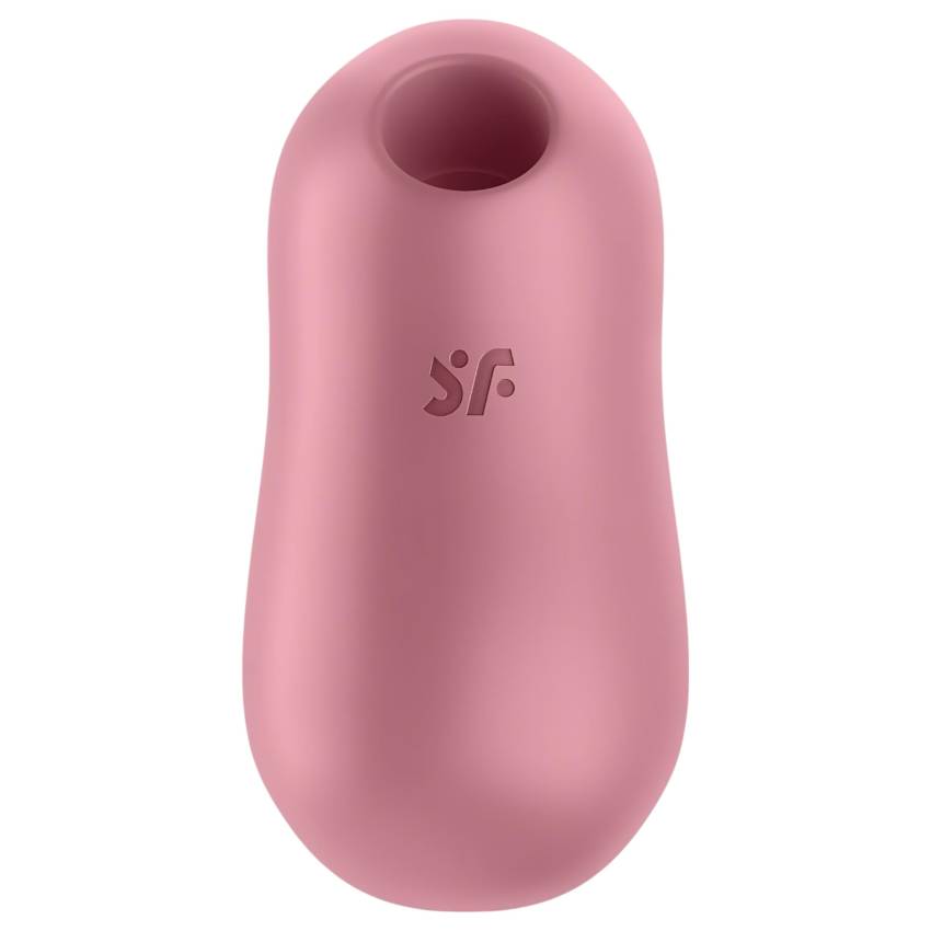 Satisfyer Cotton Candy - léghullámos csikló vibrátor (korall) - Image 5