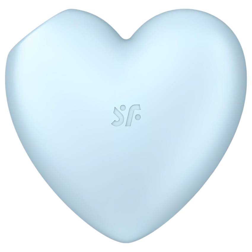 Satisfyer Cutie Heart - akkus léghullámos csikló vibrátor (kék) - Image 3