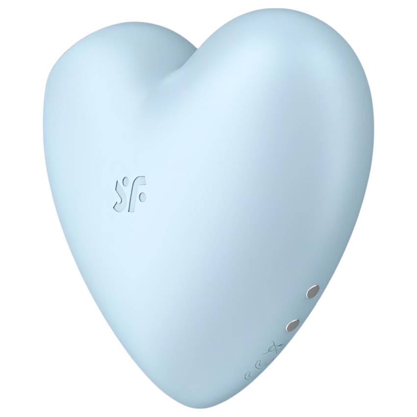 Satisfyer Cutie Heart - akkus léghullámos csikló vibrátor (kék) - Image 4