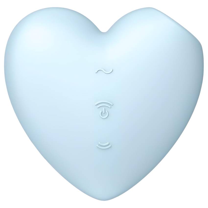 Satisfyer Cutie Heart - akkus léghullámos csikló vibrátor (kék) - Image 5
