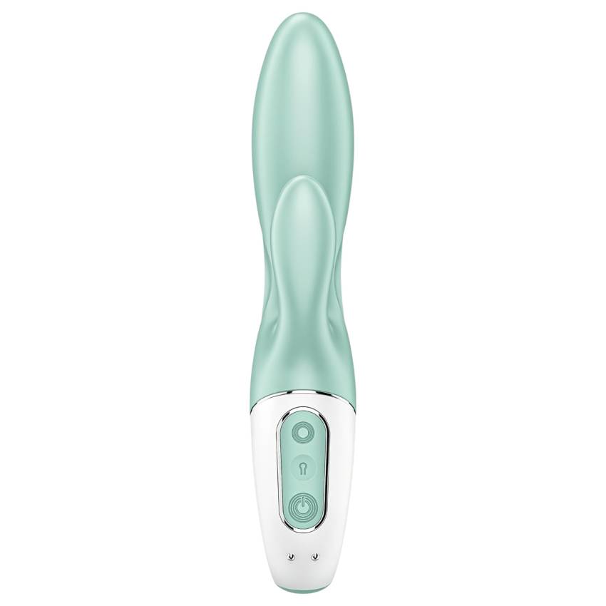 Satisfyer Air Pump Bunny 5 - okos pumpálható vibrátor (menta) - Image 4