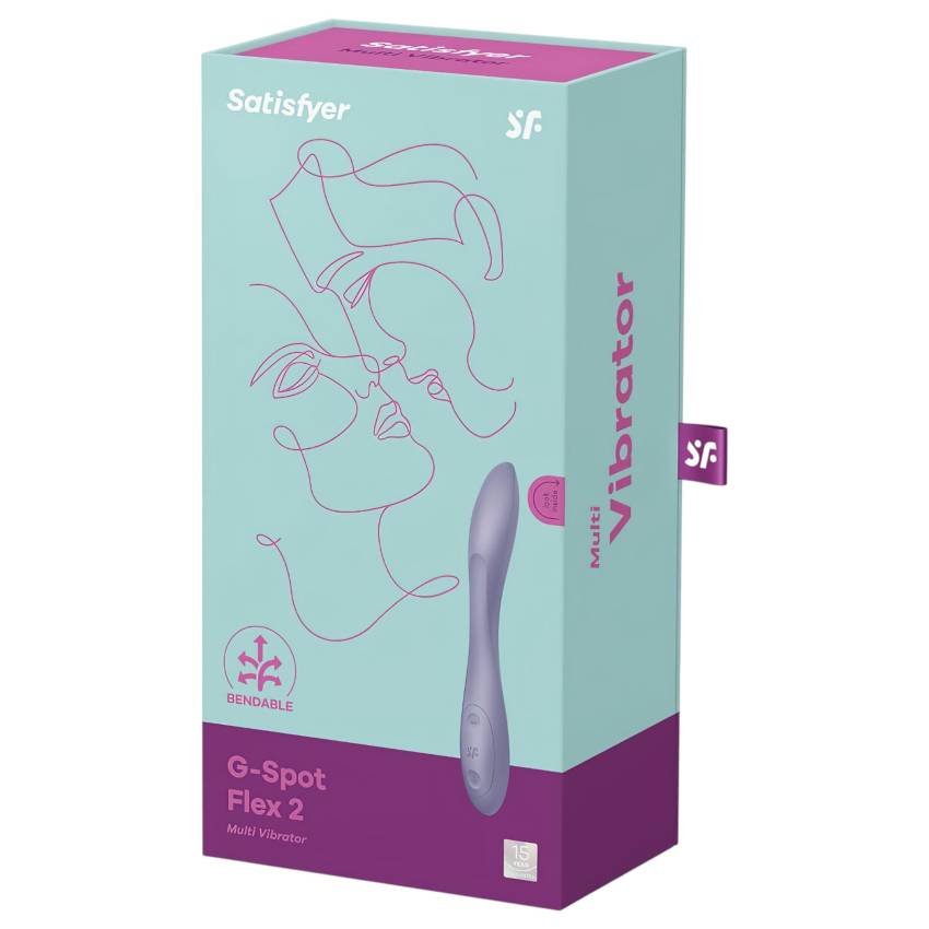 Satisfyer G-spot Flex 2 - akkus, vízálló G-pont vibrátor (viola) - Image 6
