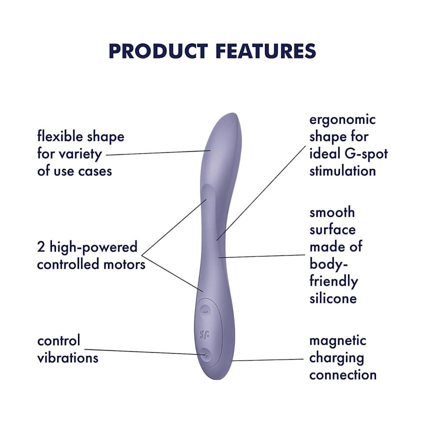 Satisfyer G-spot Flex 2 - akkus, vízálló G-pont vibrátor (viola) - Image 7