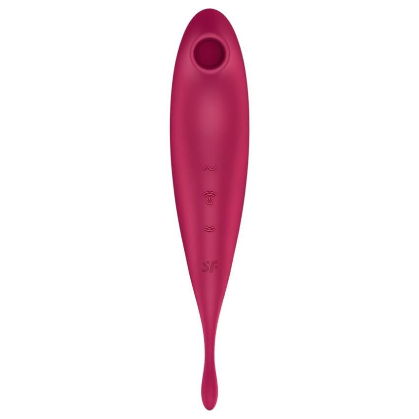 Satisfyer Twirling Pro - okos 2in1 csikló vibrátor (piros) - Image 5