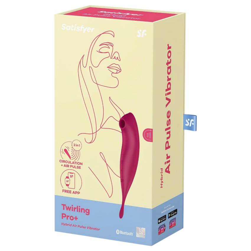 Satisfyer Twirling Pro - okos 2in1 csikló vibrátor (piros) - Image 6