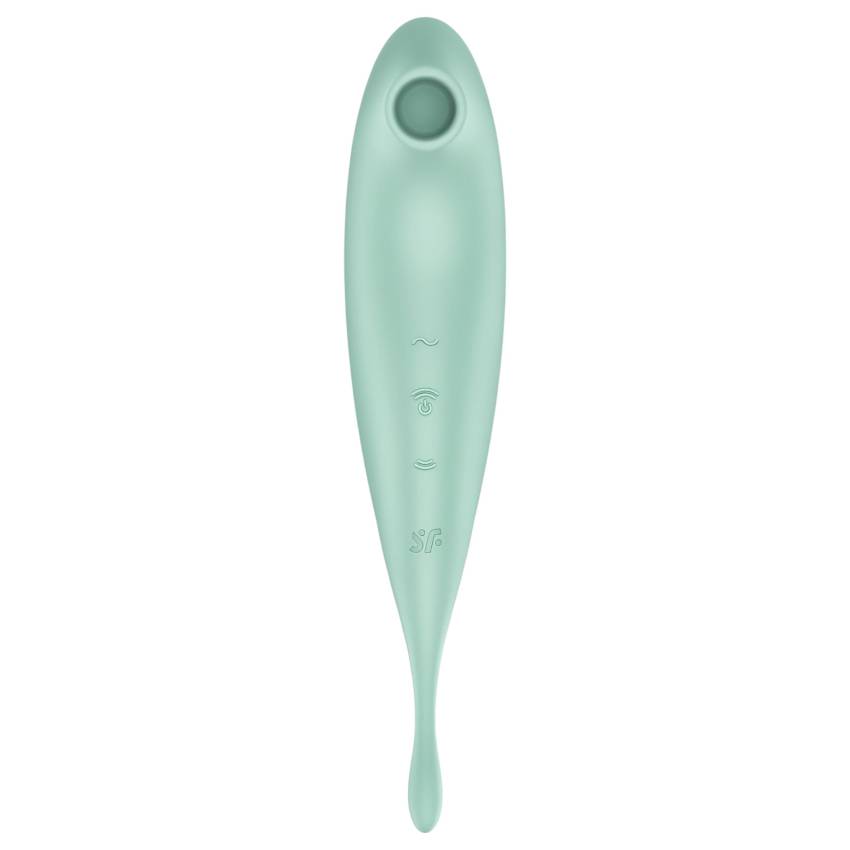 Satisfyer Twirling Pro - okos 2in1 csikló vibrátor (menta) - Image 5