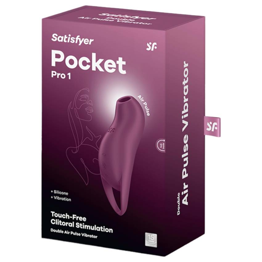 Satisfyer Pocket Pro 1 - akkus, léghullámos csiklóizgató (lila) - Image 2