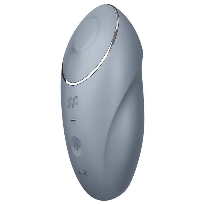 Satisfyer Tap & Climax 1 - 2in1 csikló vibrátor (szürke)