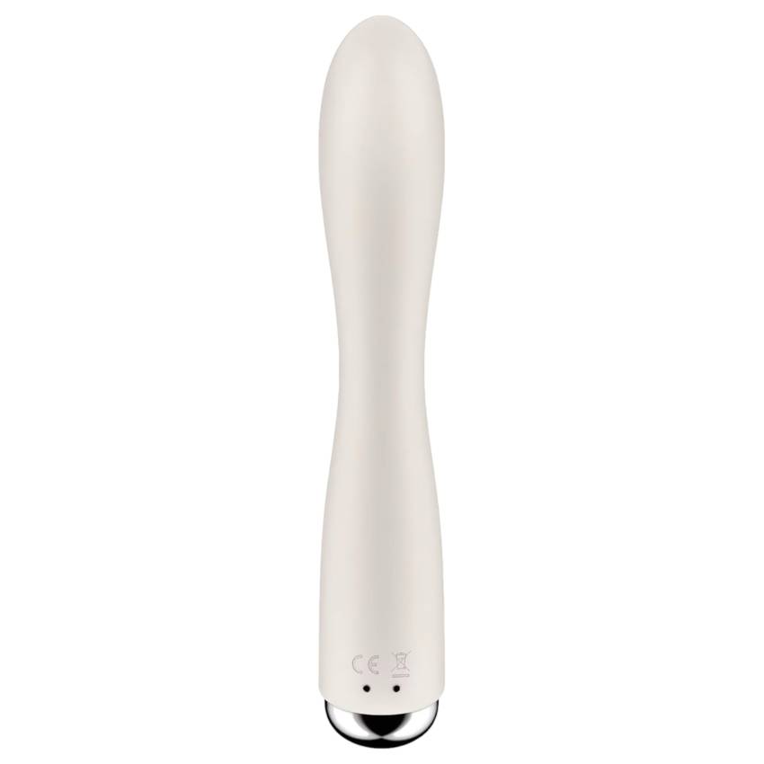 Satisfyer Spinning Rabbit 1 - forgó csiklókaros vibrátor (bézs) - Image 3