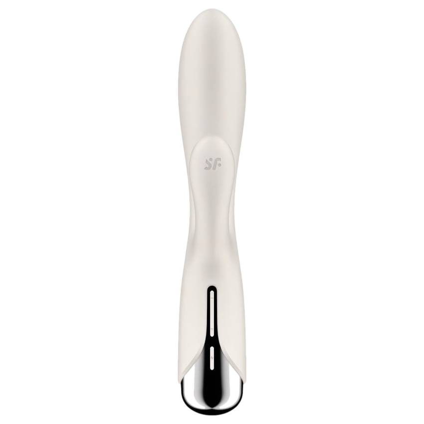 Satisfyer Spinning Rabbit 1 - forgó csiklókaros vibrátor (bézs) - Image 5