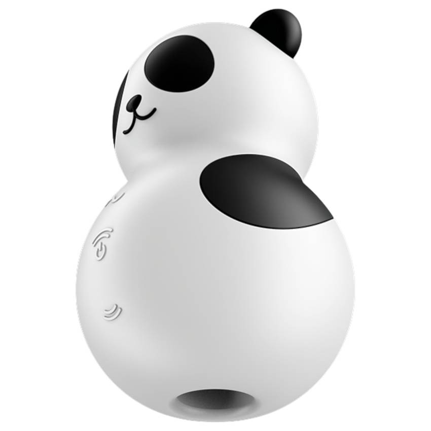 Satisfyer Pocket Panda - léghullámos csiklóizgató (fekete) - Image 4