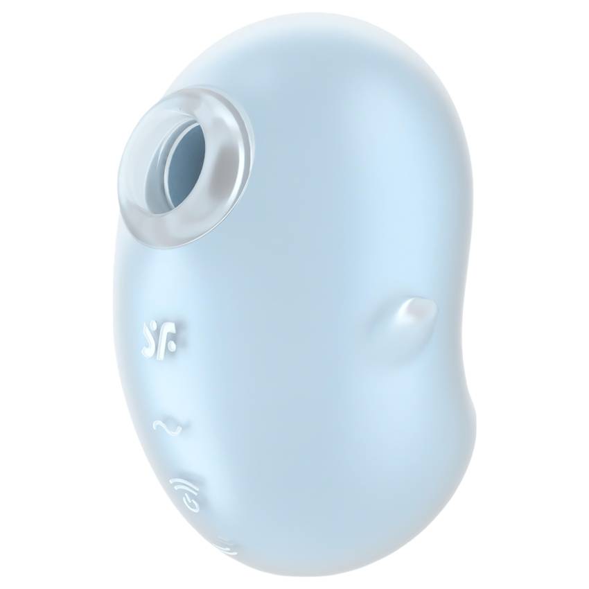 Satisfyer Cutie Ghost - akkus, léghullámos csiklóizgató (kék) - Image 2