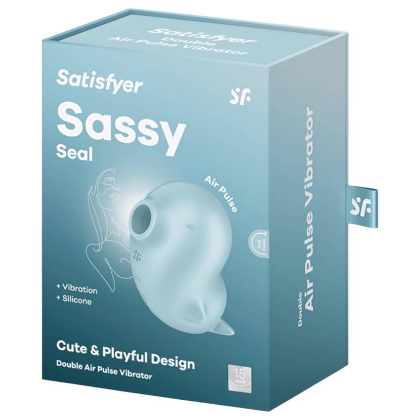 Satisfyer Sassy Seal - léghullámos csiklóizgató (türkiz) - Image 2