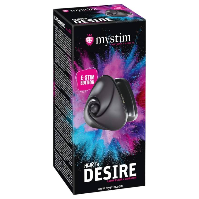 Mystim Heart's Desire - elektro csikló vibrátor (fekete) - Image 8