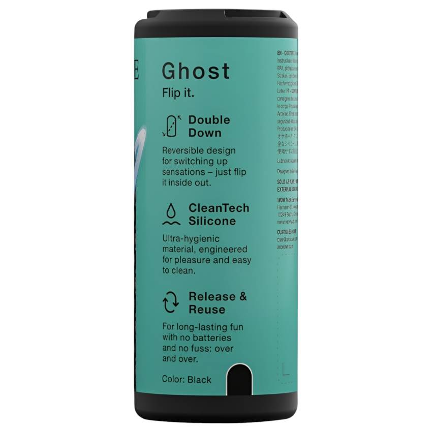 Arcwave Ghost - kifordítható zseb maszturbátor (fekete) - Image 15