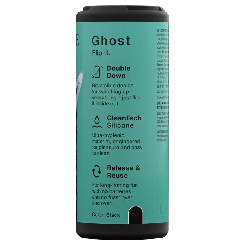 Arcwave Ghost - kifordítható zseb maszturbátor (fekete) - Image 2