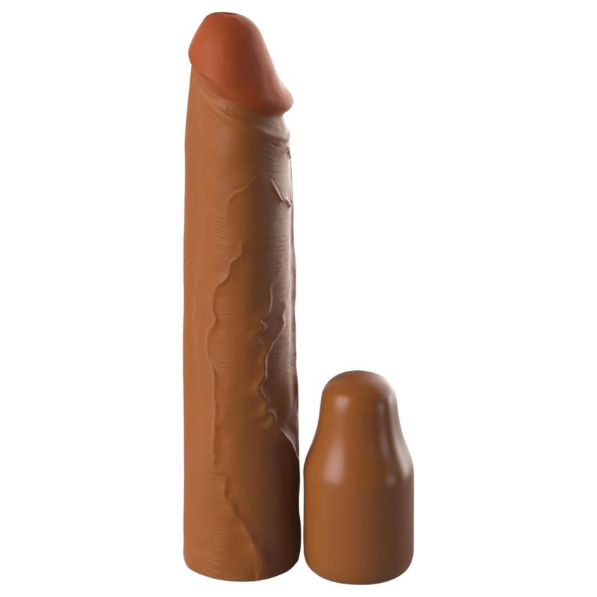 X-TENSION Elite 2 - méretre vágható péniszköpeny (barna) - Image 2