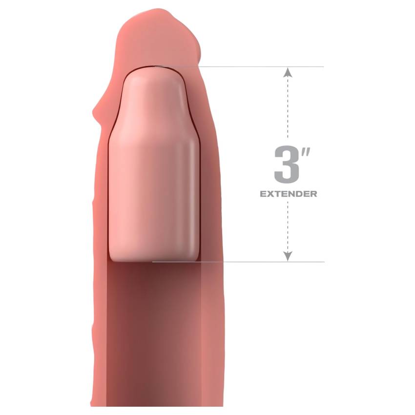 X-TENSION Elite 3 - méretre vágható péniszköpeny (natúr) - Image 3