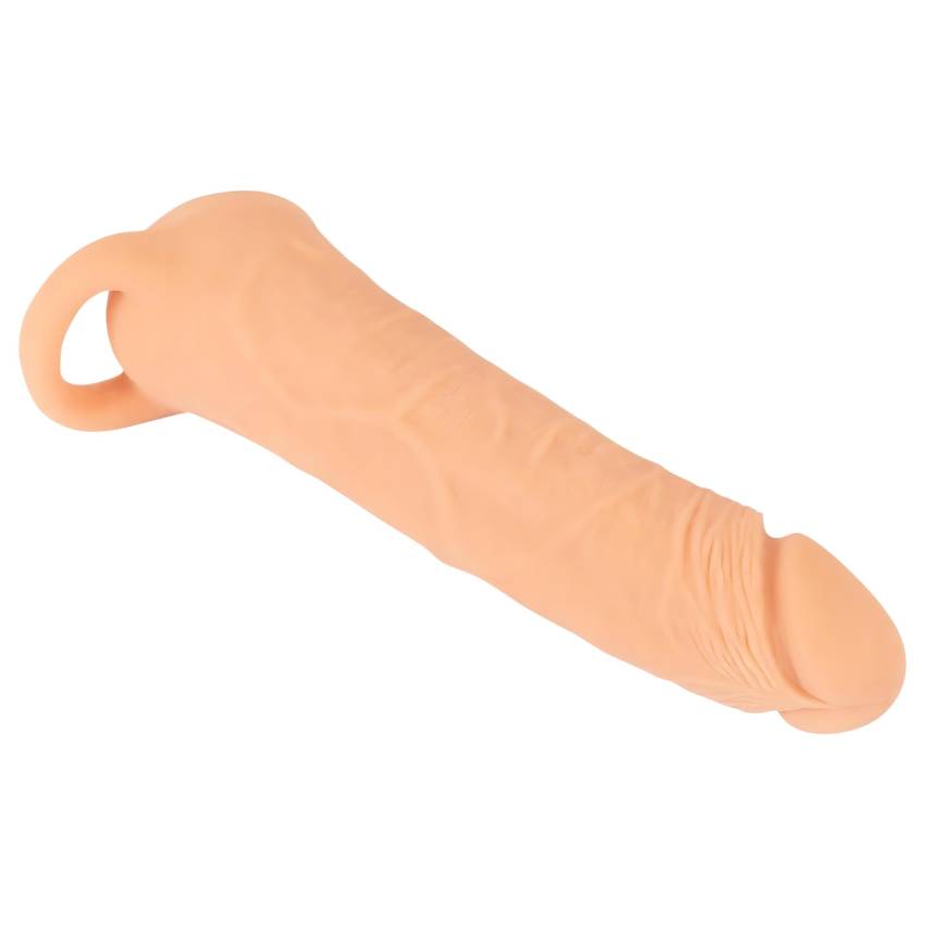 Nature Skin - 2in1 műpunci és péniszköpeny - 23cm (natúr) - Image 2