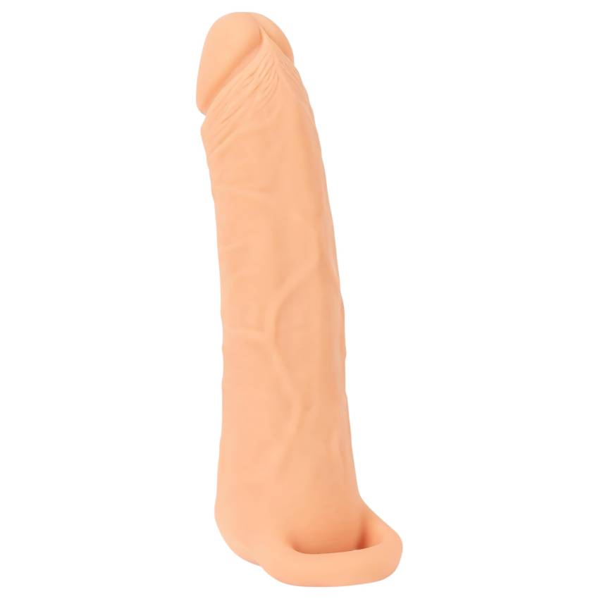 Nature Skin - 2in1 műpunci és péniszköpeny - 23cm (natúr) - Image 3