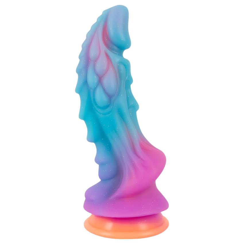 Beasty Cocks - földönkívüli szilikon dildó (kék-narancs) - Image 3