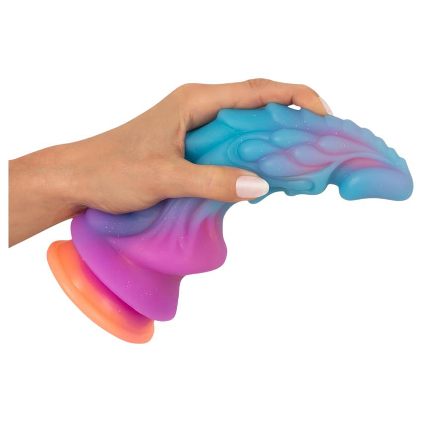 Beasty Cocks - földönkívüli szilikon dildó (kék-narancs) - Image 7