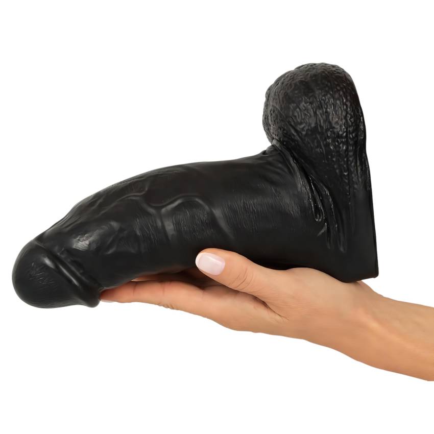 Realistixxx Real Giant - herés dildó - 22 cm (fekete) - Image 6
