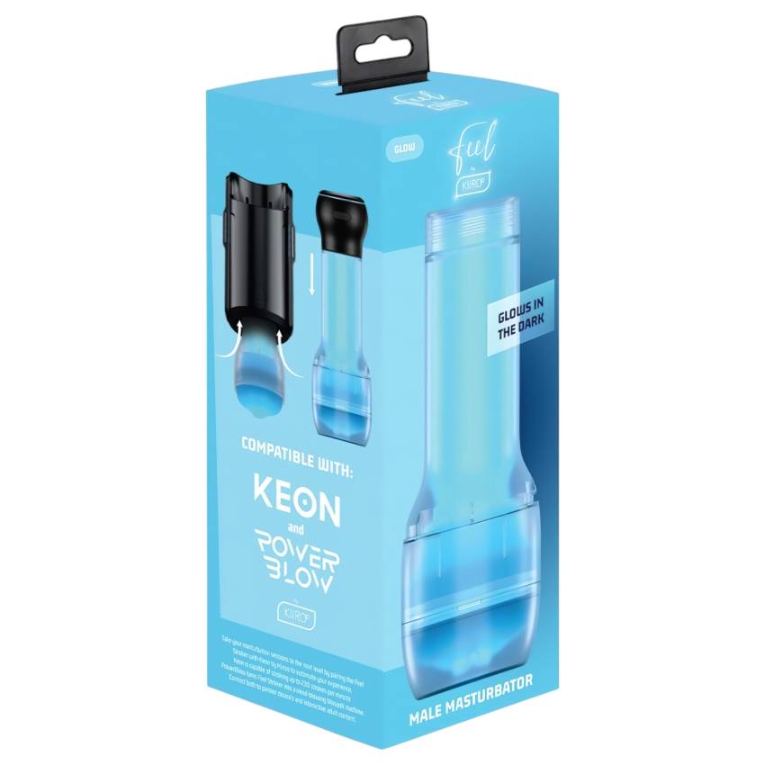 Kiiroo Feel Glow - világító műpunci - PowerBlow kompatibilis (fehér) - Image 8