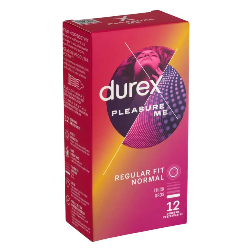 Durex Emoji PleasureMe - bordázott-pontozott óvszer (12db) - Image 2