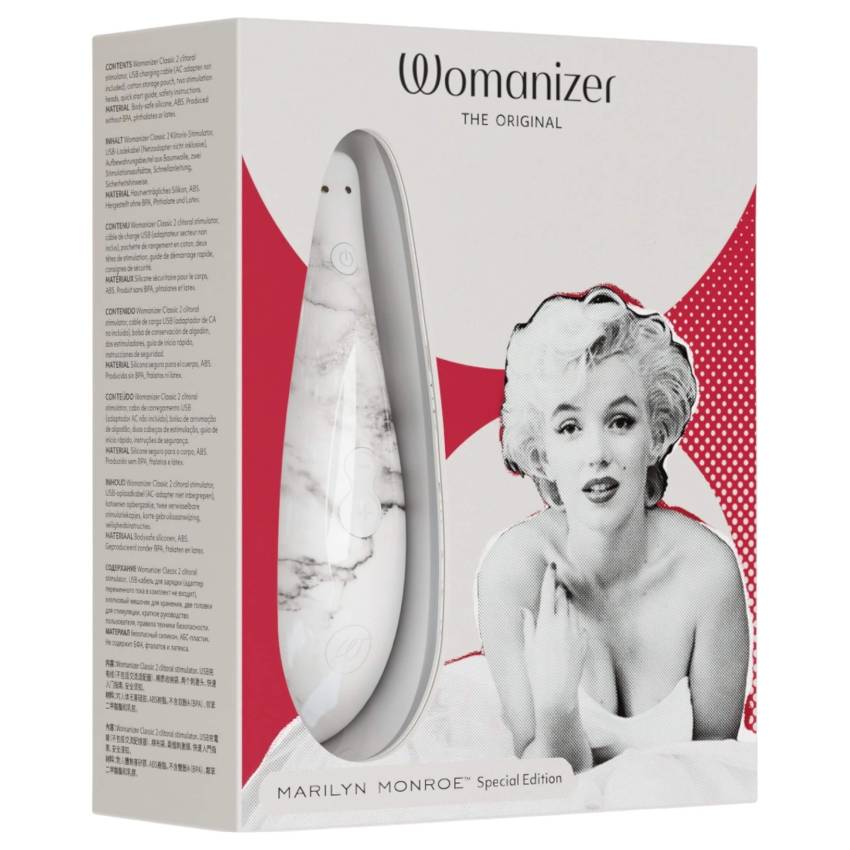 Womanizer Marilyn Monroe - léghullámos csiklóizgató (fehér) - Image 2