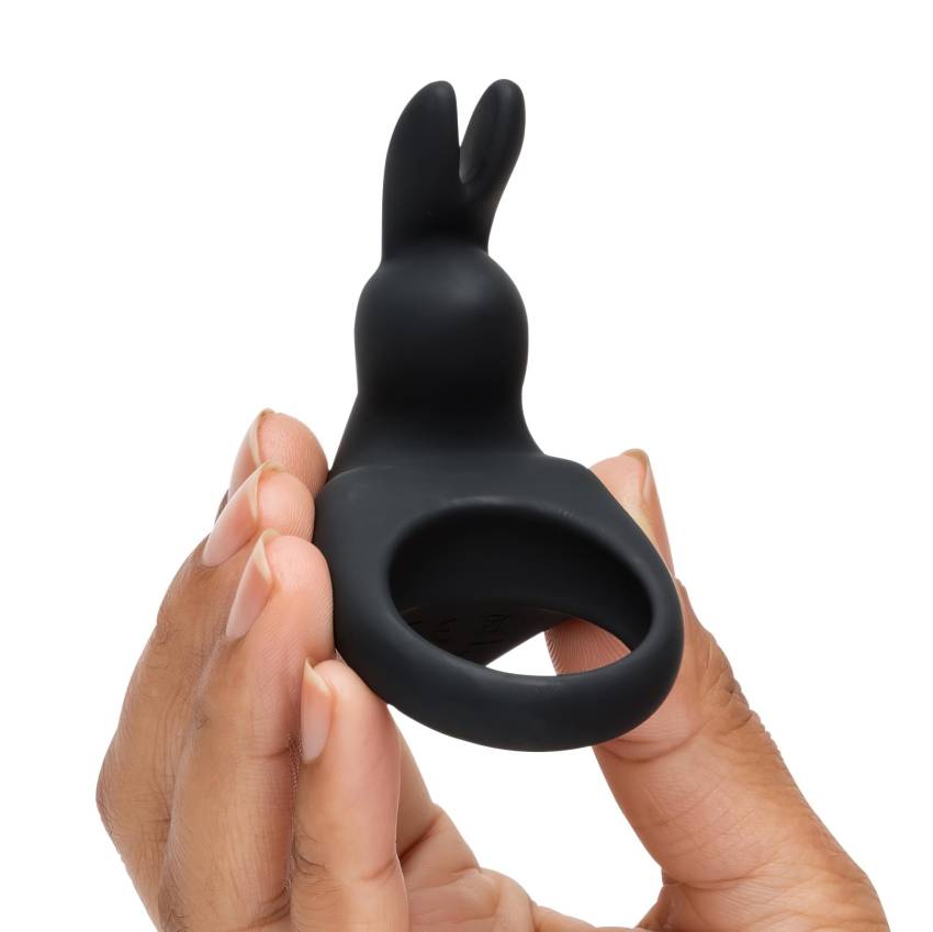 Happyrabbit Cock - akkus vibrációs péniszgyűrű (fekete) - Image 5