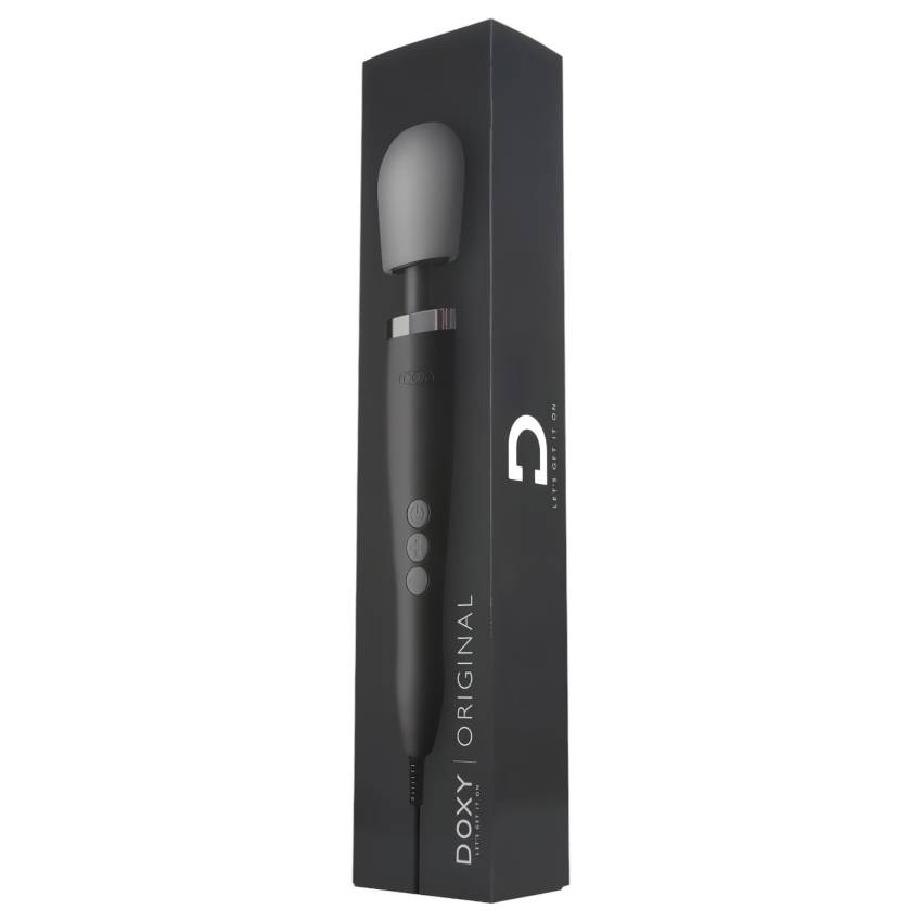 Doxy Wand Original - hálózati masszírozó vibrátor (fekete) - Image 2