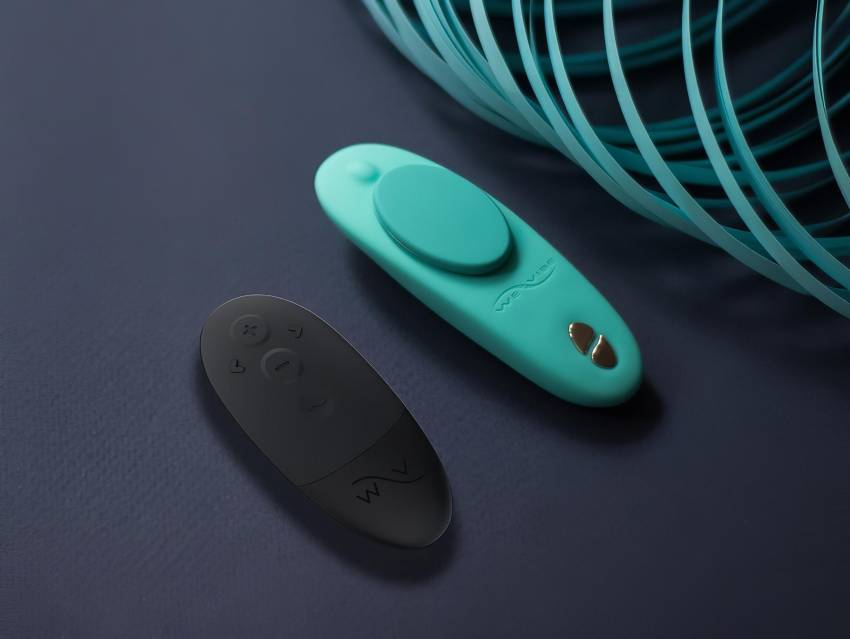 We-Vibe Moxie+ - rádiós, okos csikló vibrátor (türkiz) - Image 6