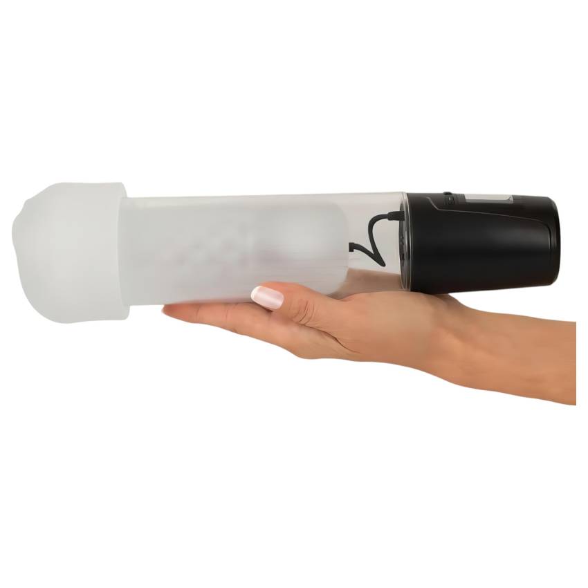 Mister Boner - akkus, automatikus péniszpumpa (fekete-átlátszó) - Image 5