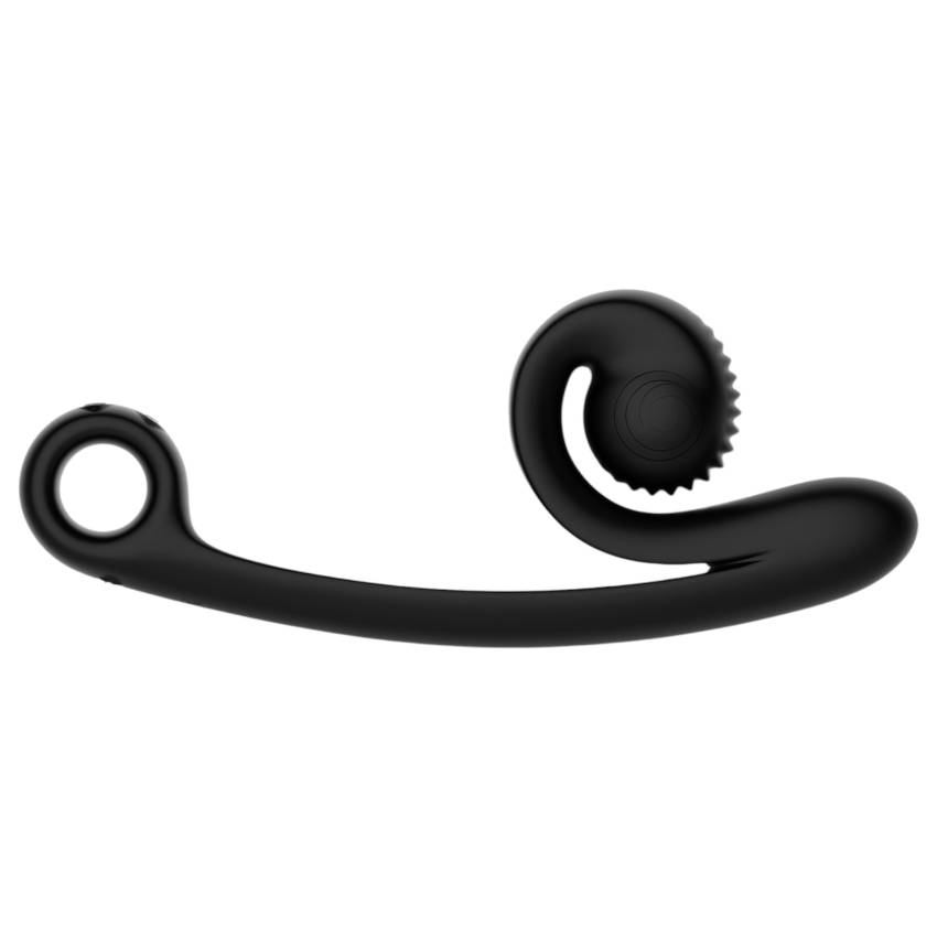 Snail Vibe Curve - 2in1 csiklóizgató vibrátor (fekete) - Image 2