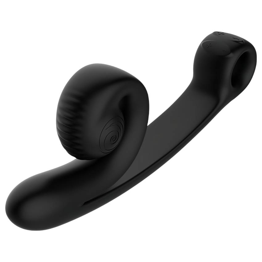 Snail Vibe Curve - 2in1 csiklóizgató vibrátor (fekete) - Image 3